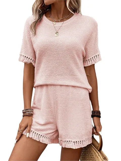 Dam Kort Klänning Bekväm Polyester Kort Sommarklänning 0
