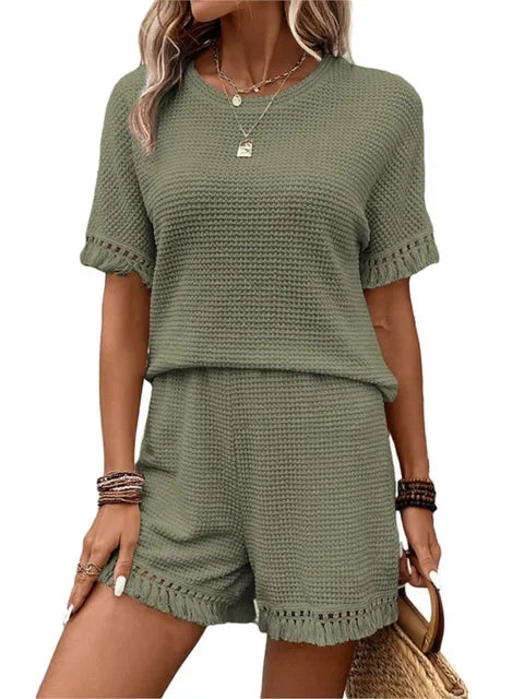 Dam Kort Klänning Bekväm Polyester Kort Sommarklänning 1