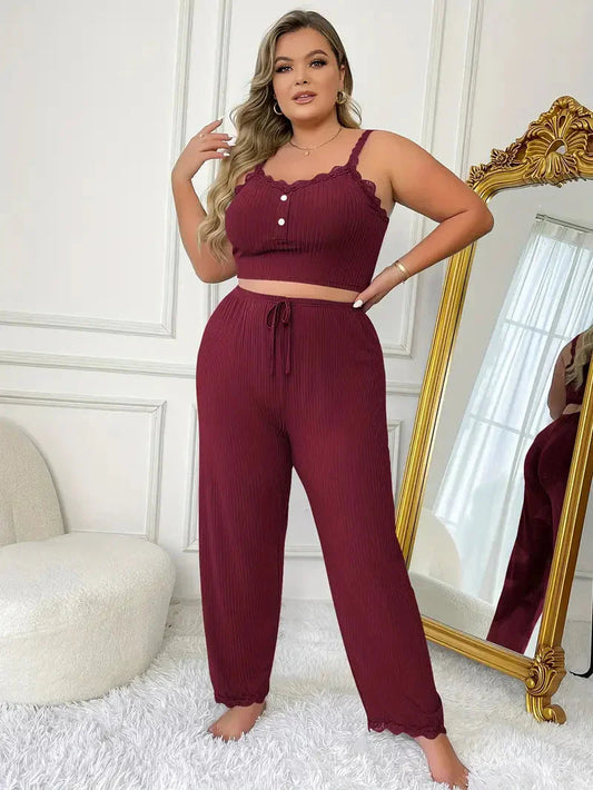 Dam Loungewear Set Super-Mjuk Bomull Elegant Design 0
