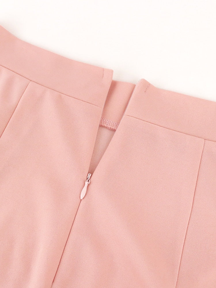 Dam Midi Rock Ruffled Bomullsblandning 4