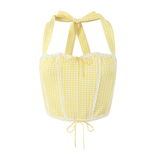 Dam Mini Kjol Set Ärmlös Polyester Monokrom Design 0