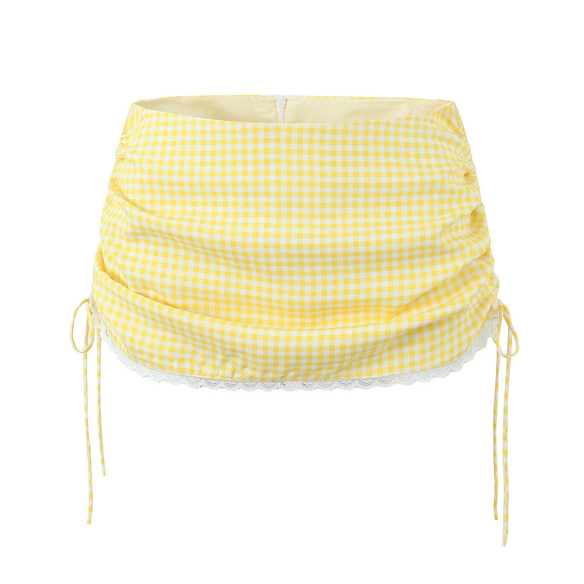 Dam Mini Kjol Set Ärmlös Polyester Monokrom Design 3