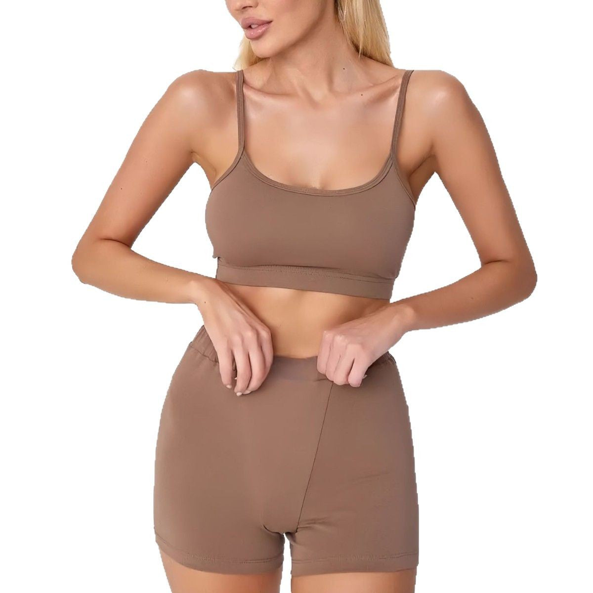 Dam Pyjamas Set Ärmlös Capri Polyester 3