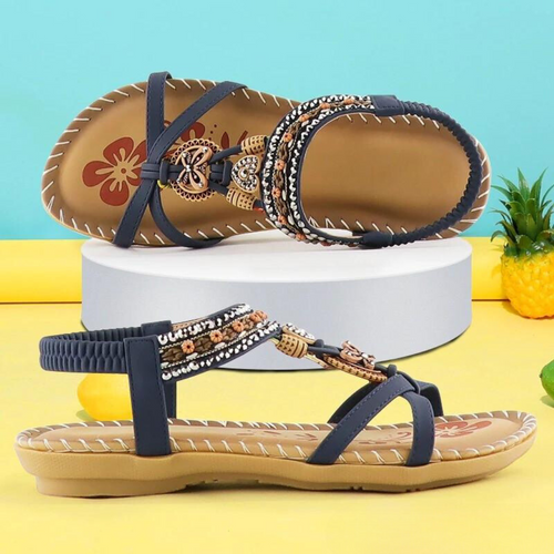 Dam Sandaler Komfortabel Design Veganmaterial med Halkfri Sula 0