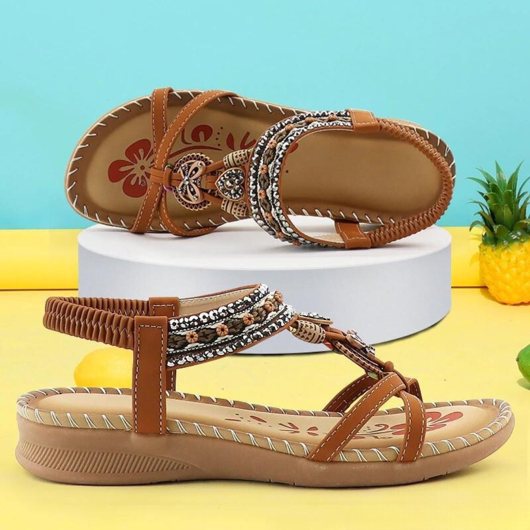 Dam Sandaler Komfortabel Design Veganmaterial med Halkfri Sula 1