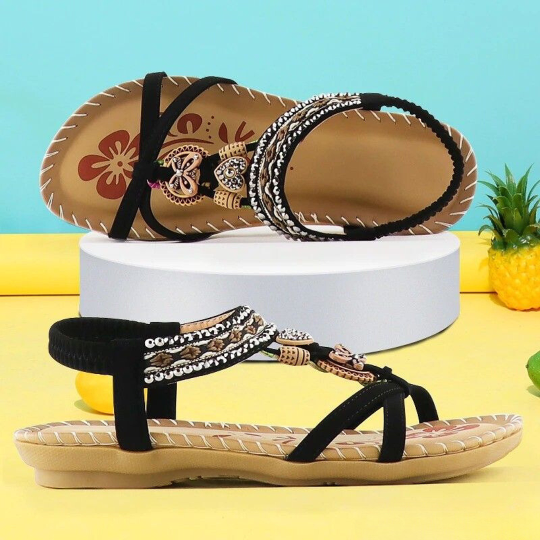 Dam Sandaler Komfortabel Design Veganmaterial med Halkfri Sula 2