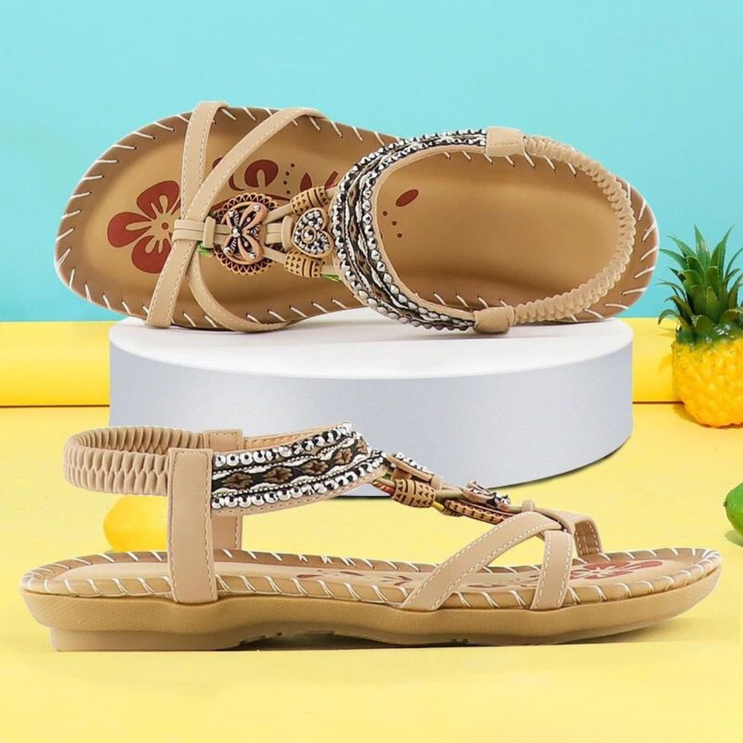 Dam Sandaler Komfortabel Design Veganmaterial med Halkfri Sula 3