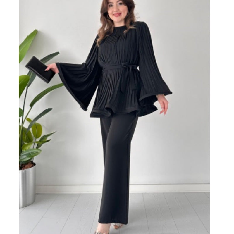 Dam Set med Spets Långa Ärmar Polyester 1