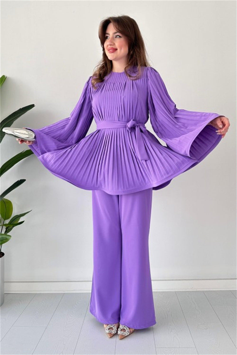 Dam Set med Spets Långa Ärmar Polyester 4