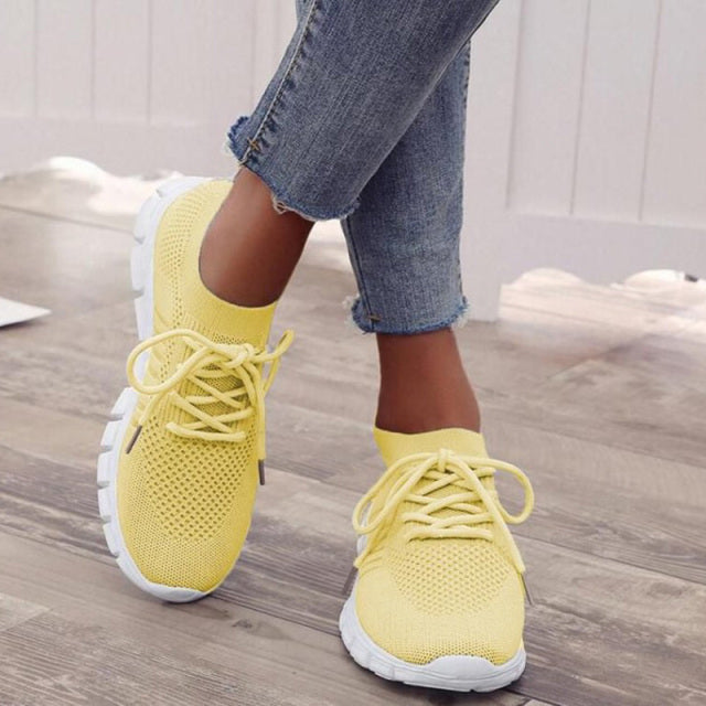 Dam Sneakers Trendig Design Ergonomisk Fotbädd Textil och Syntet 3