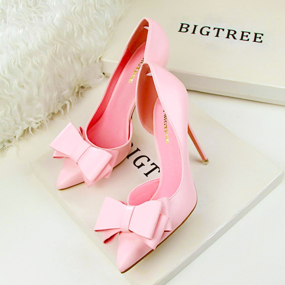 Dam Stiletto Skor Slingdekorationer PU Hög Klack 1