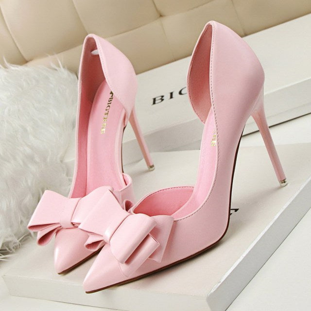 Dam Stiletto Skor Slingdekorationer PU Hög Klack 11
