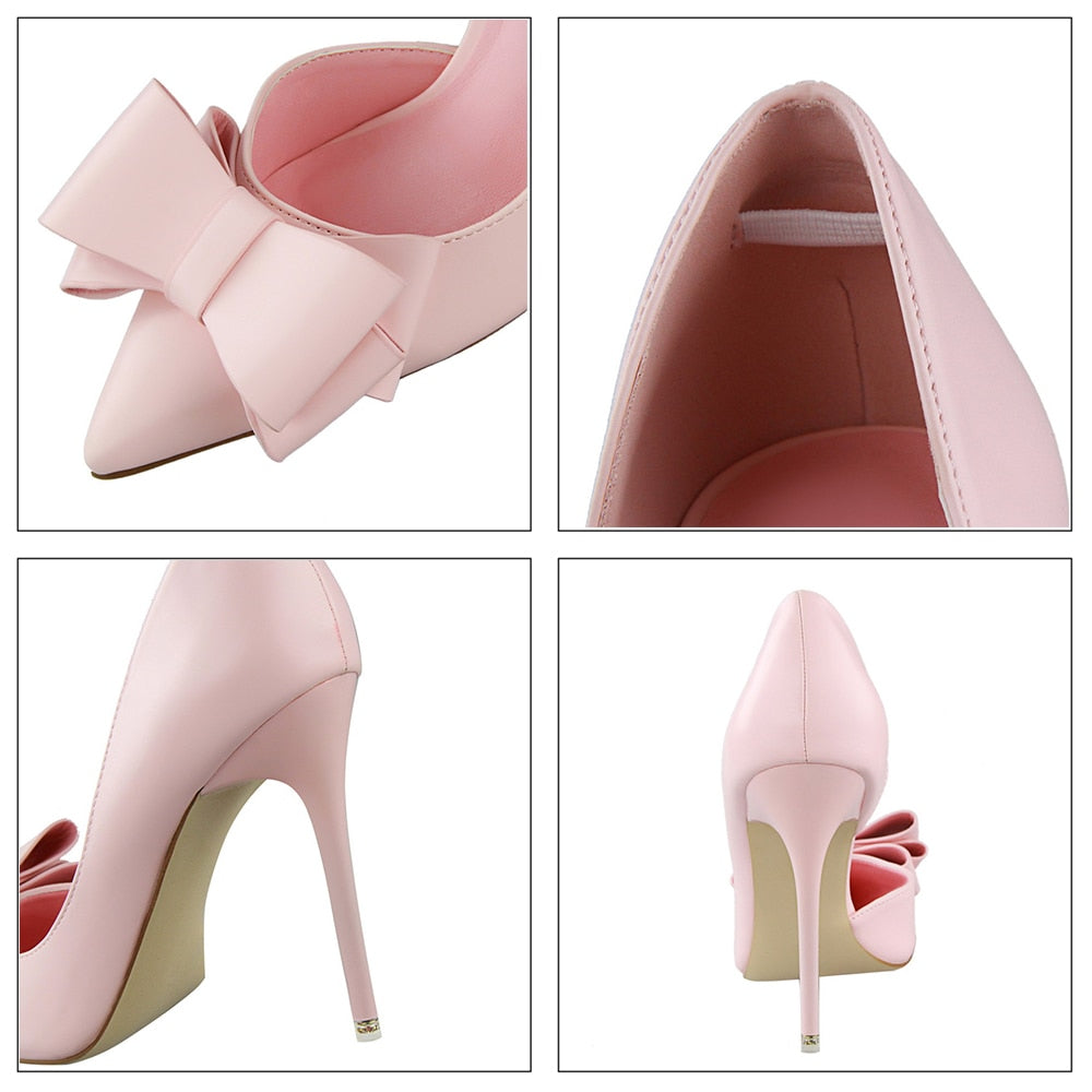Dam Stiletto Skor Slingdekorationer PU Hög Klack 5