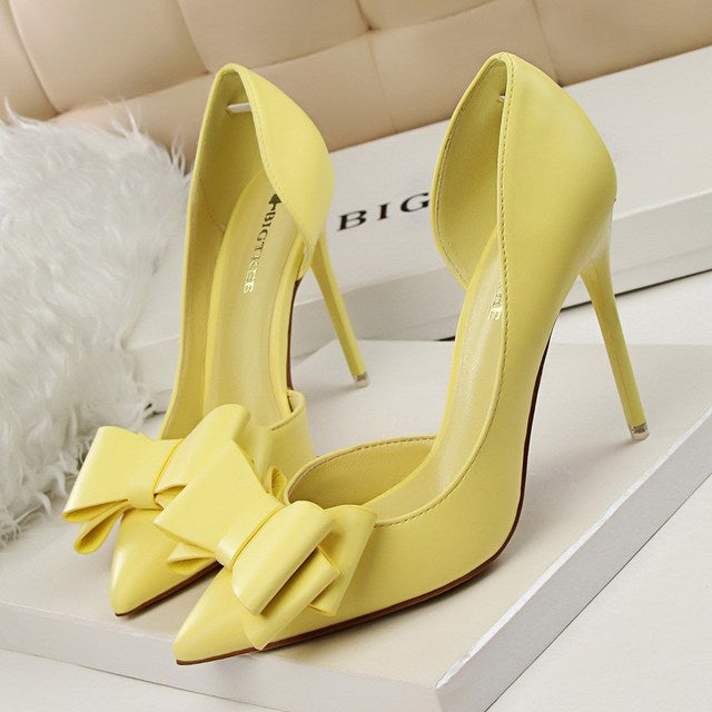Dam Stiletto Skor Slingdekorationer PU Hög Klack 8