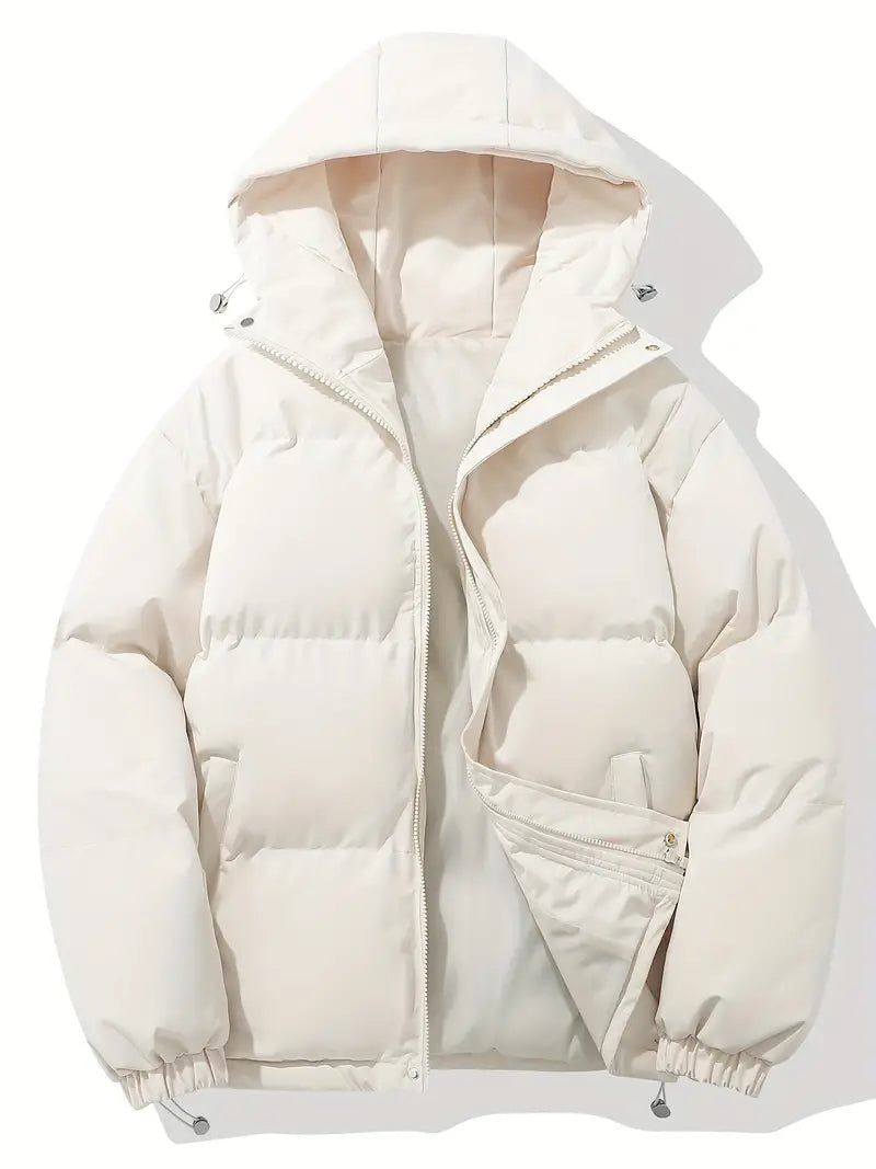 Dam Vinterjacka Buffertstil Quiltad Polyester 11
