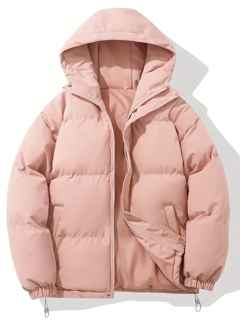 Dam Vinterjacka Buffertstil Quiltad Polyester 9