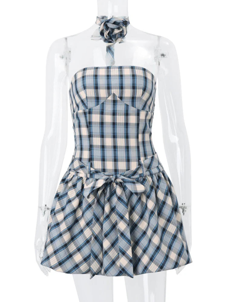 Damklänning A-Linje Mini Polyester Fina Detaljer 5