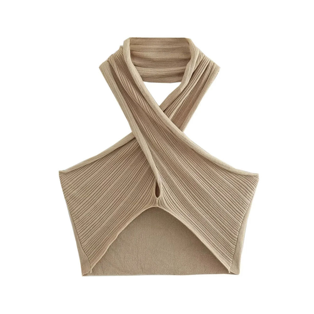 Damklänning Korsdesign Polyester Ärmlös 5