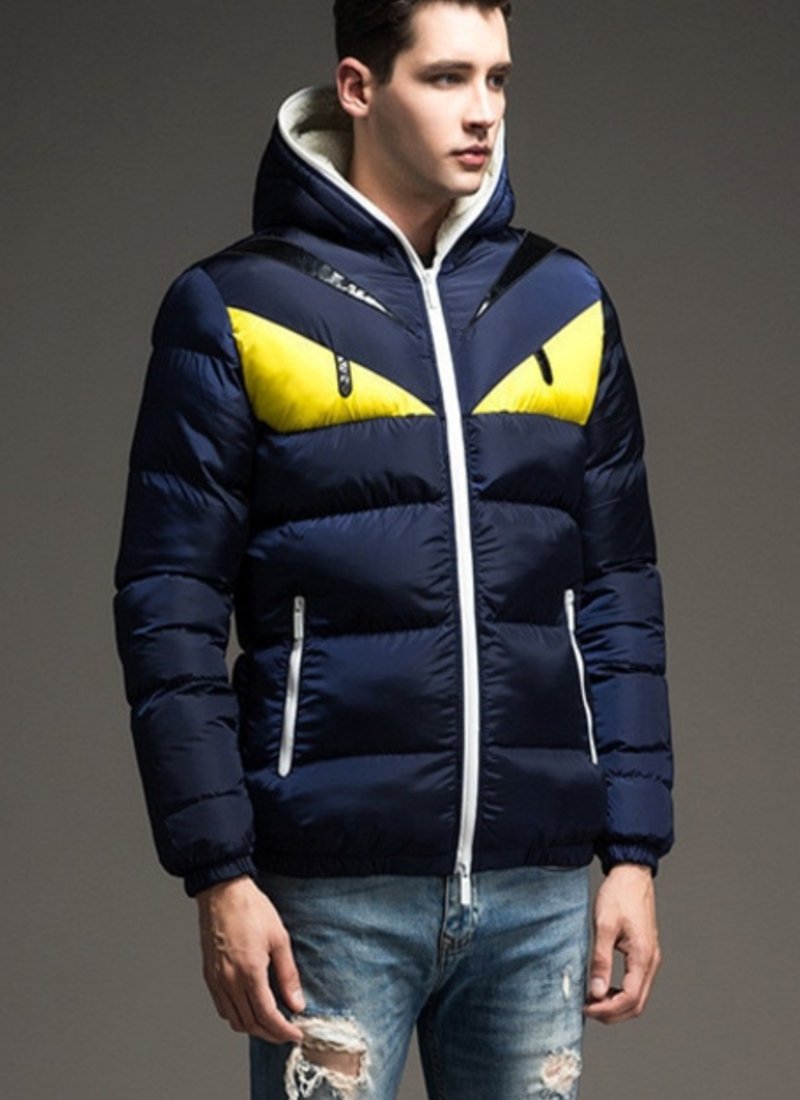 Lång Vinterjacka Dam Quiltad Polyester med Hög Krage och Fickor-3