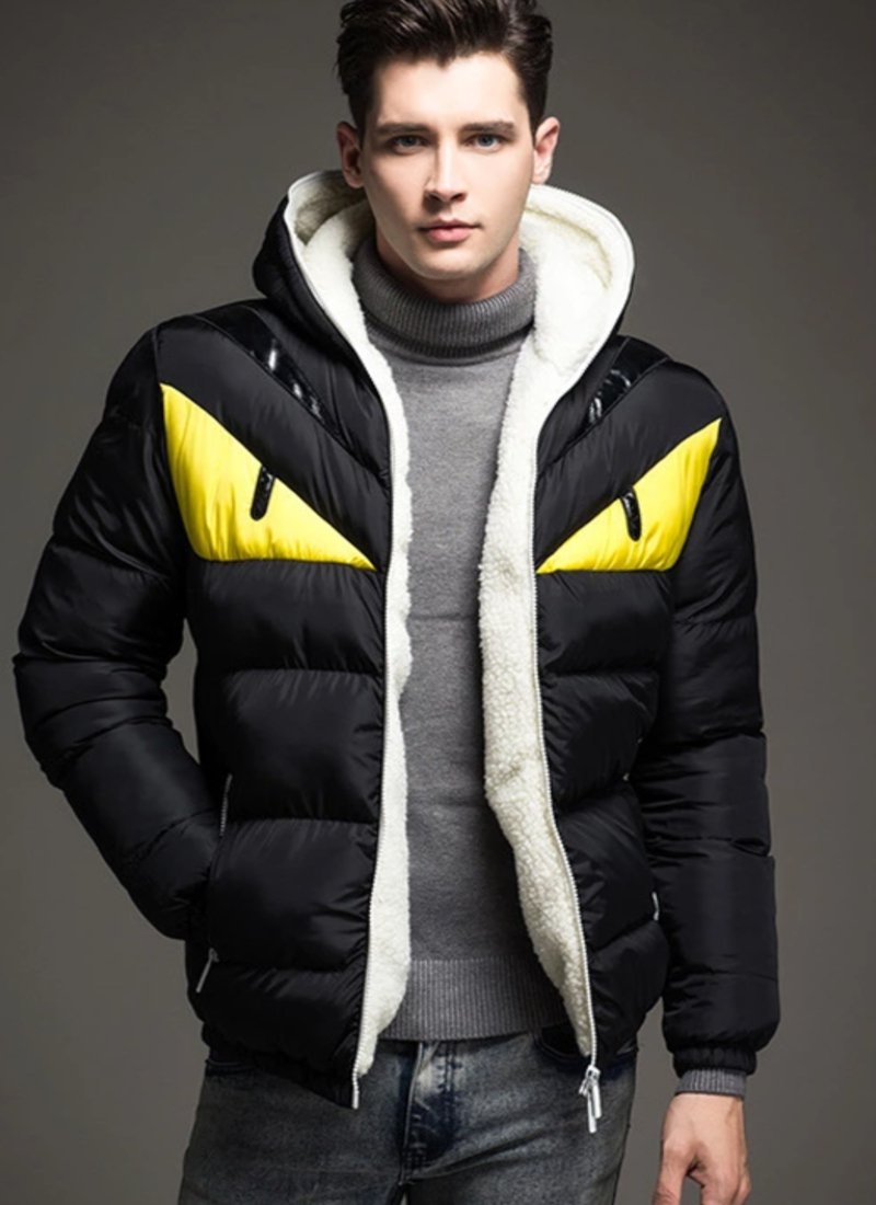 Variant image for Lång Vinterjacka Dam Quiltad Polyester med Hög Krage och Fickor-16