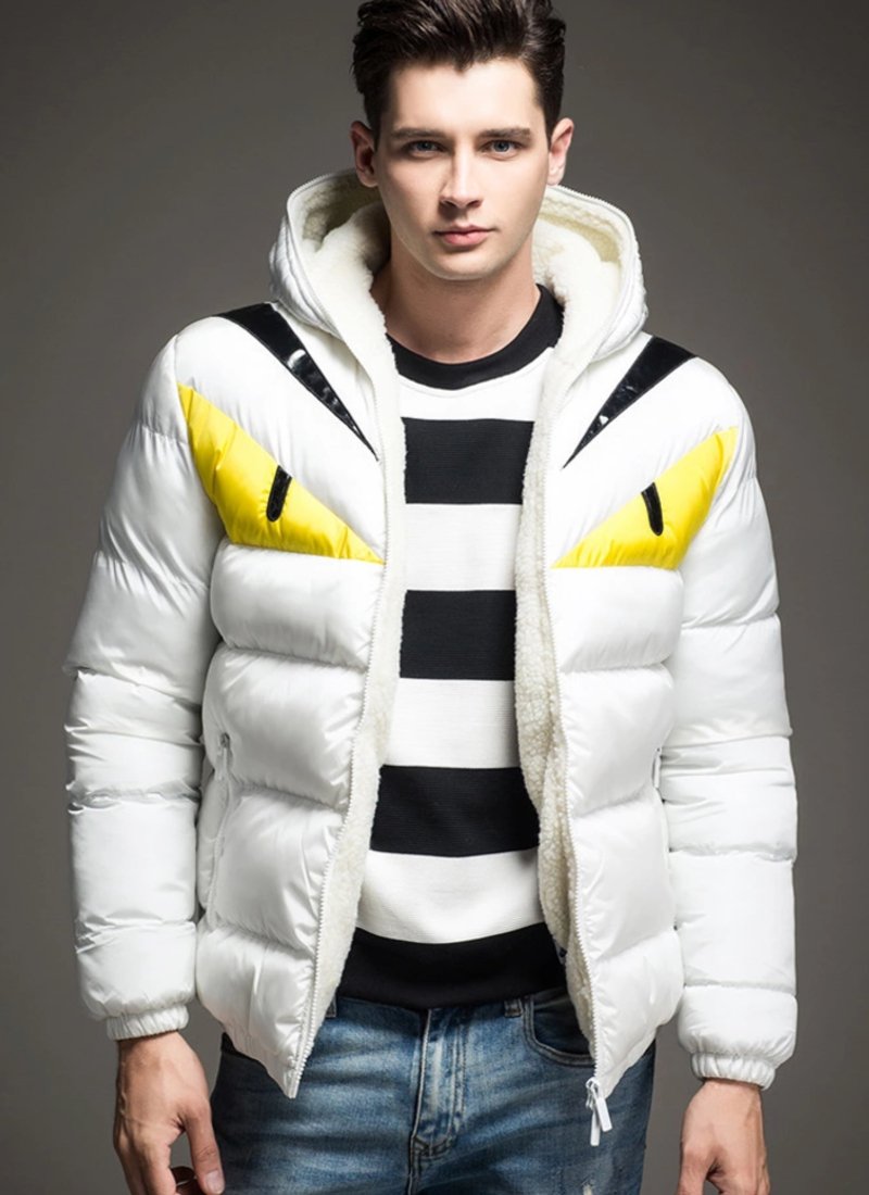 Variant image for Lång Vinterjacka Dam Quiltad Polyester med Hög Krage och Fickor-21