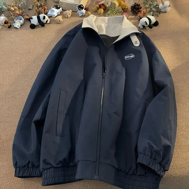 Damjacka Överdimensionerad Vintage Stil Polyester för Damer 4