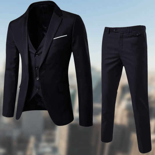 Herrar Kostym Elegant Polyester Viskos-1