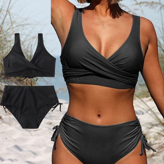 Kvinnors TvÄdelad Bikini Set Trendig Syntetfiber-1