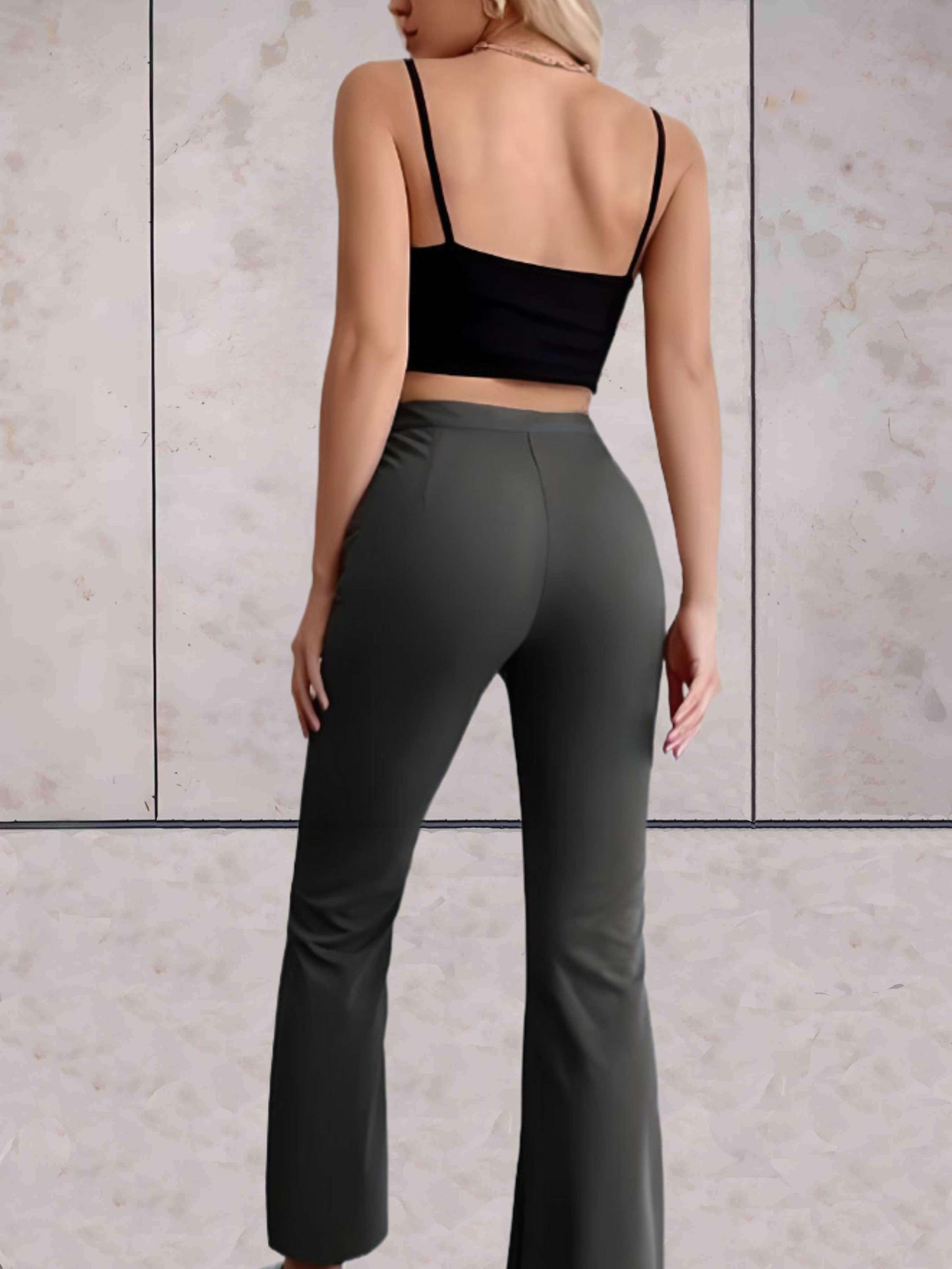 Kvinnors Sommarbyxor Hög Midja Ekologisk Bomull-6