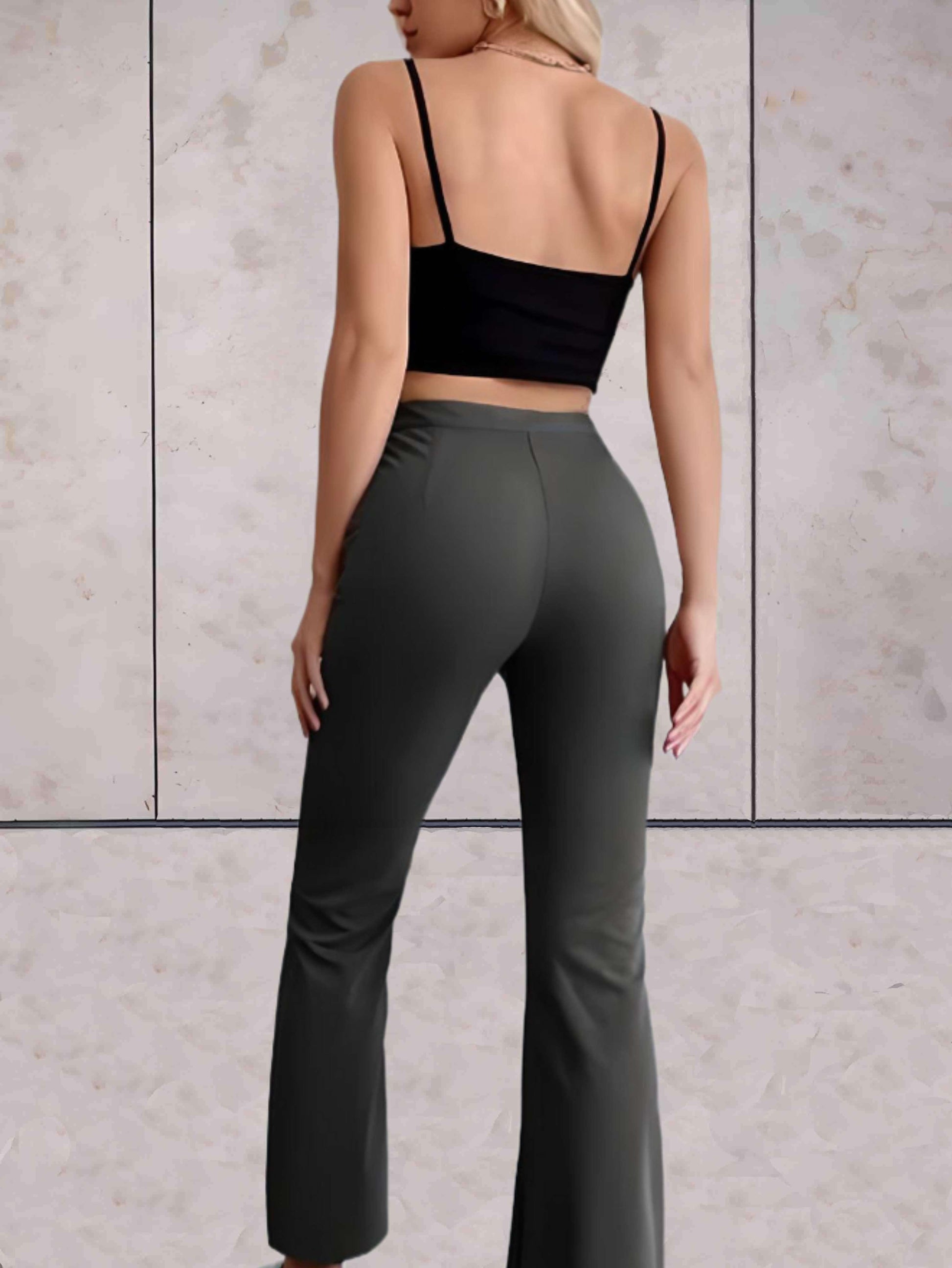 Kvinnors Sommarbyxor Hög Midja Ekologisk Bomull-6