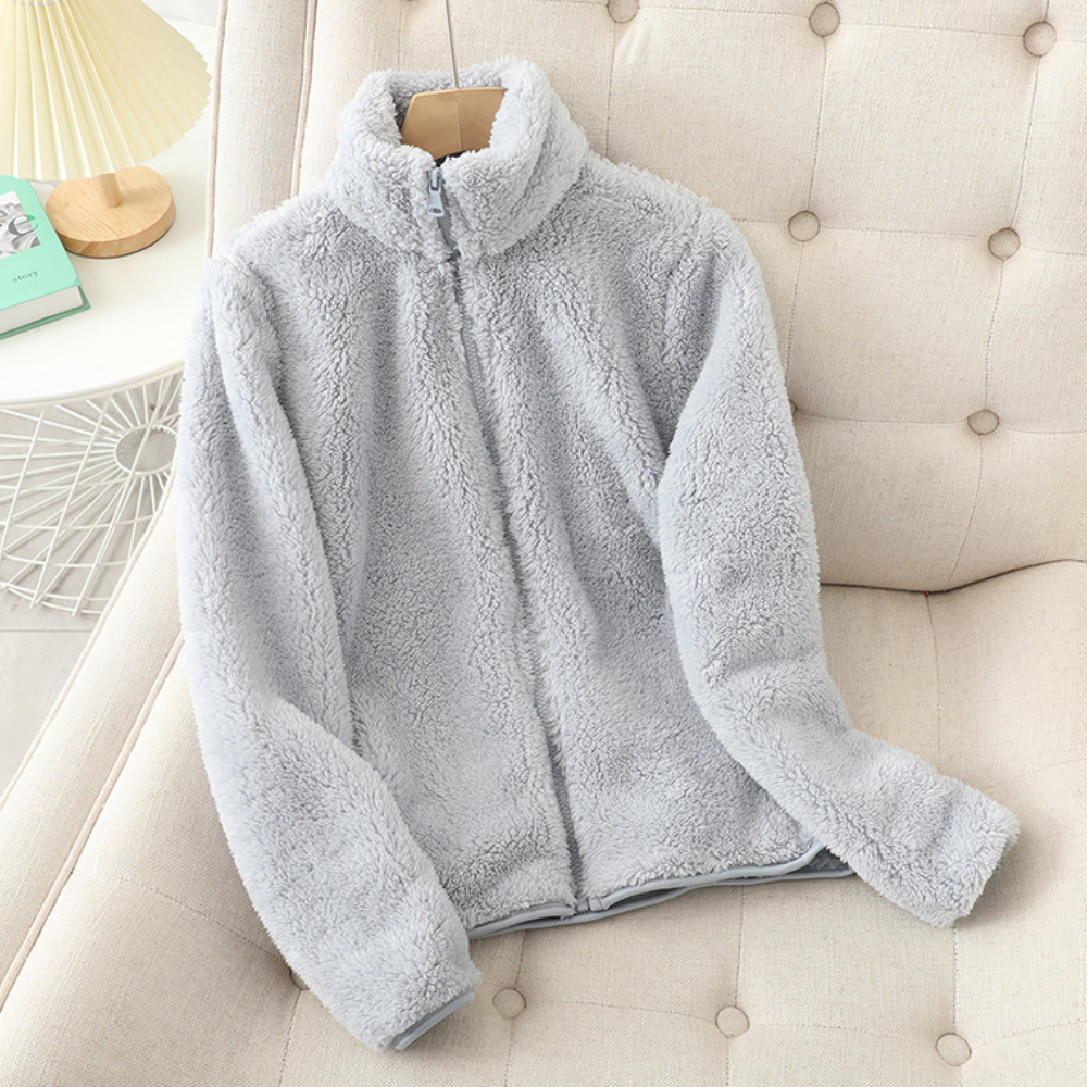 Kvinnors Fleecejacka Modern Vinter Mjuk Fleece-Mix-6