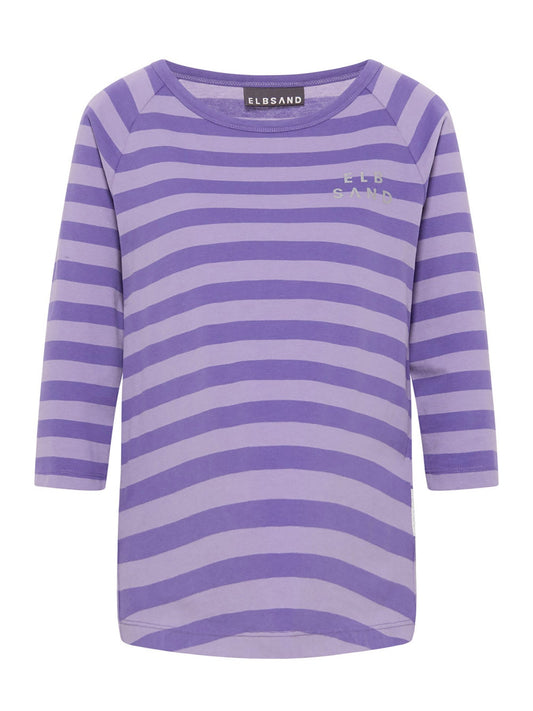 Dam T Shirt Raglan 3/4 Ärmar Mjuk Bomull 1