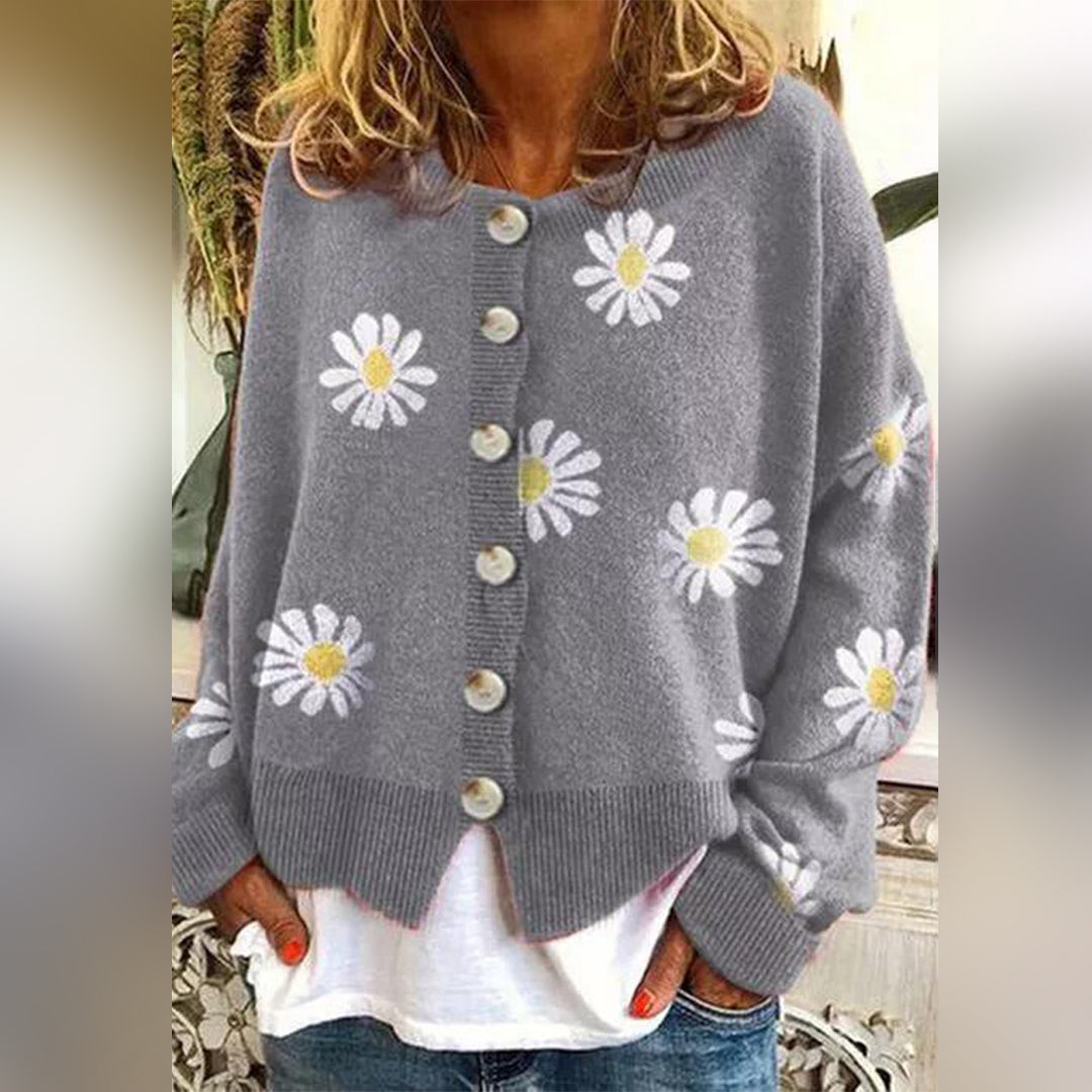 Kvinnors Cardigan med Knappar i Mjuk Akryl – Elegant och Mångsidig, Perfekt för Vardag och Fest 10