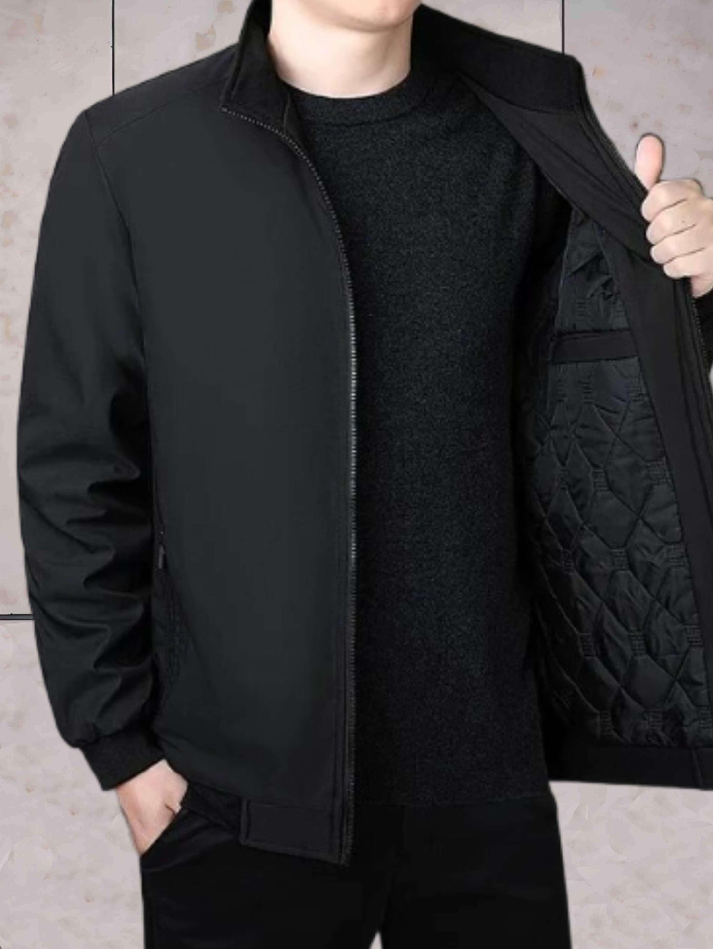 Variant image for Damjacka Quiltad Hög Halsringning Tjock Polyester-30