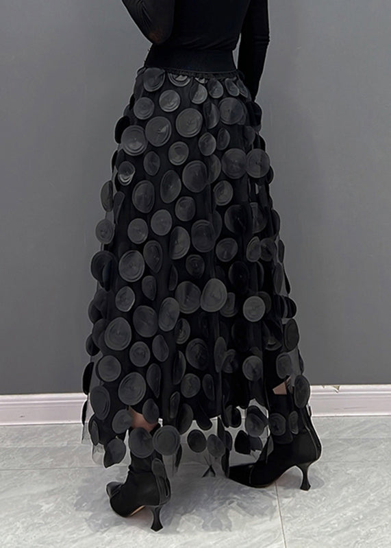 Dam Tyllkjol med Dot Lapptäckdesign och Elastiskt Midjeband - Mångsidig Tyllkjol för Vardag och Fest 5