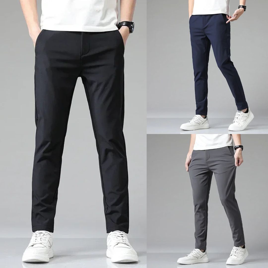 Herrbyxor Stretch Elegant Design Bomull Elastan-5