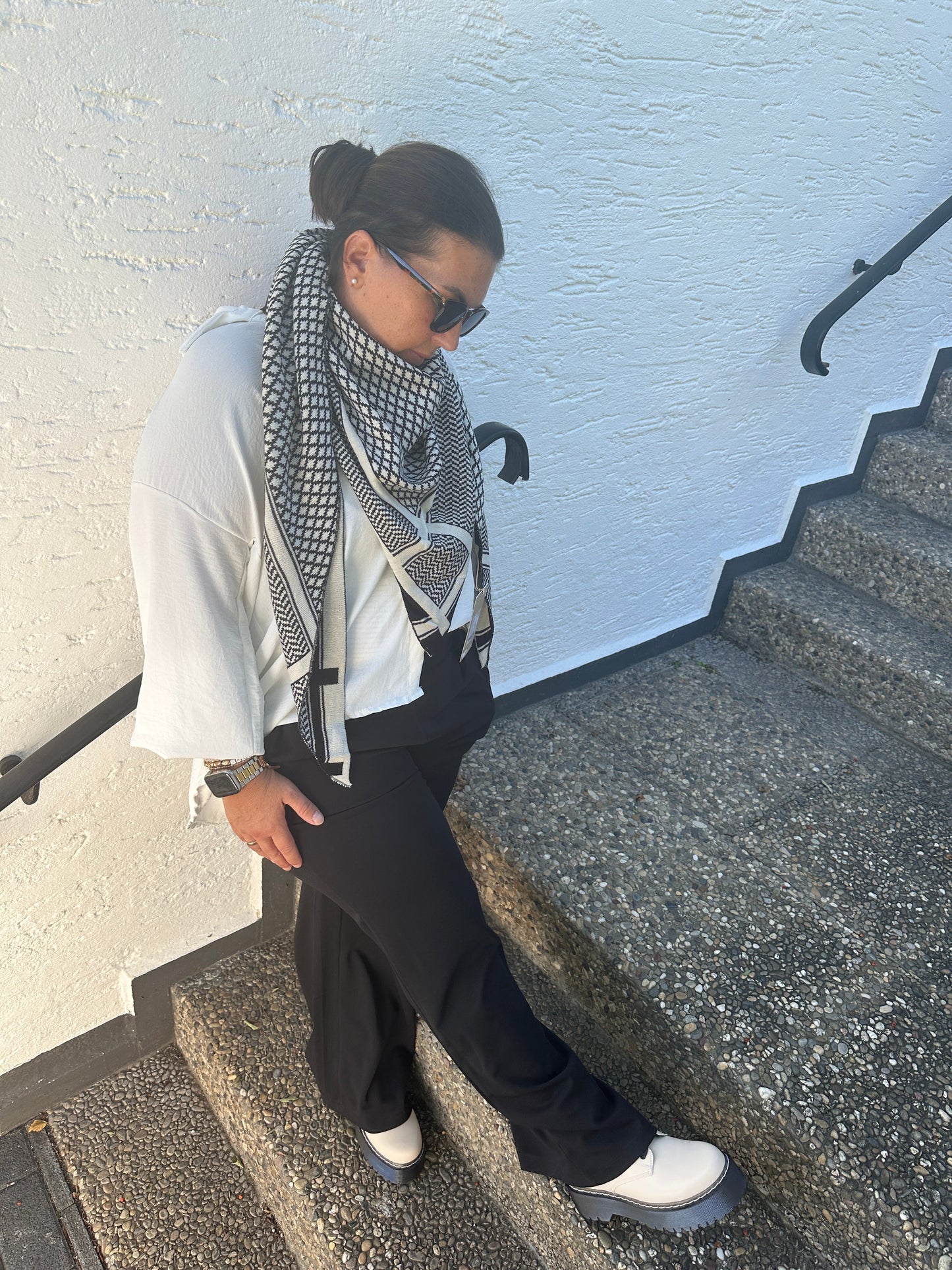 Variant image for Byxor Dam Plusstorlek Mjukisbyxor Slangdesign 100% Bomull-1