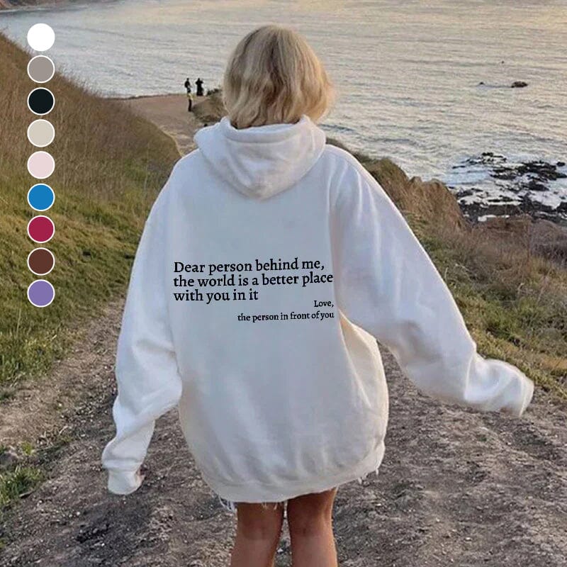 Unisex Hoodie mit Freundlichkeit Botschaft – Weiche 100% Baumwolle, Bequeme Passform, Ideal für Alltag und Freizeit 2