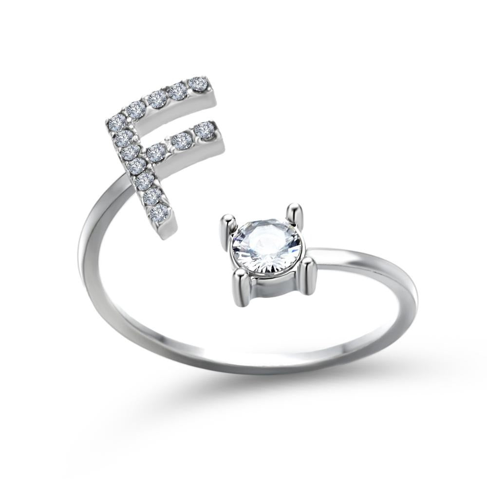 Variant image for Anpassningsbar Ring med Bokstäver i Metall för Män och Kvinnor-12