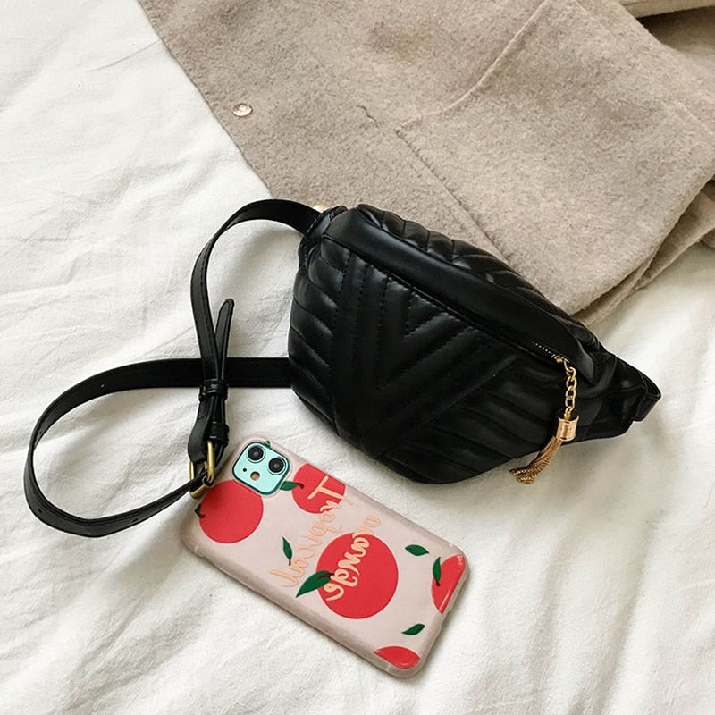 Handväska Dam Geometrisk Design PU Material med Tofsar-2