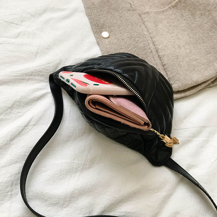 Handväska Dam Geometrisk Design PU Material med Tofsar-3