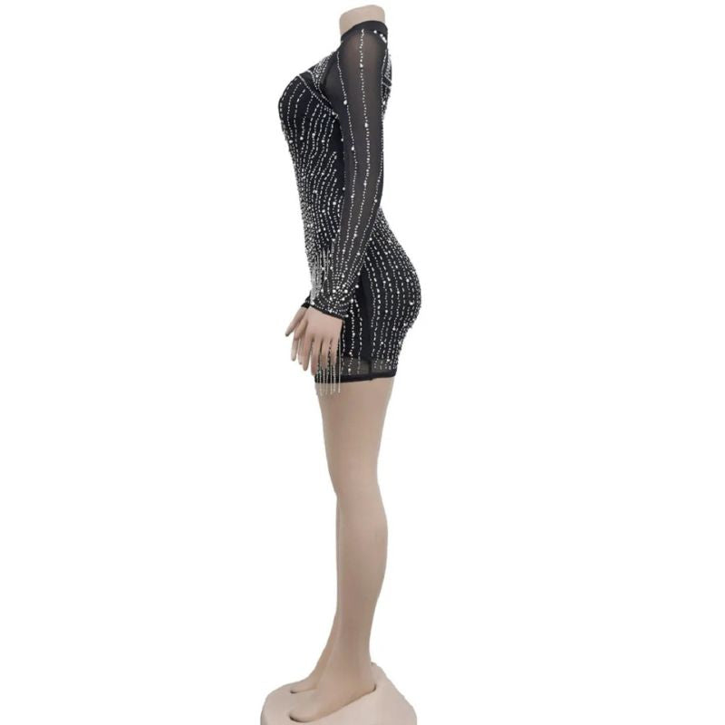Kvinnors Kort Festklänning Smal Design Polyester 5
