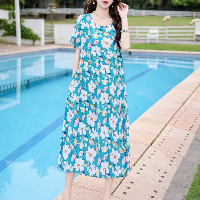 Fina Dam Klänningar Stilren Design Högkvalitativ Polyester 1