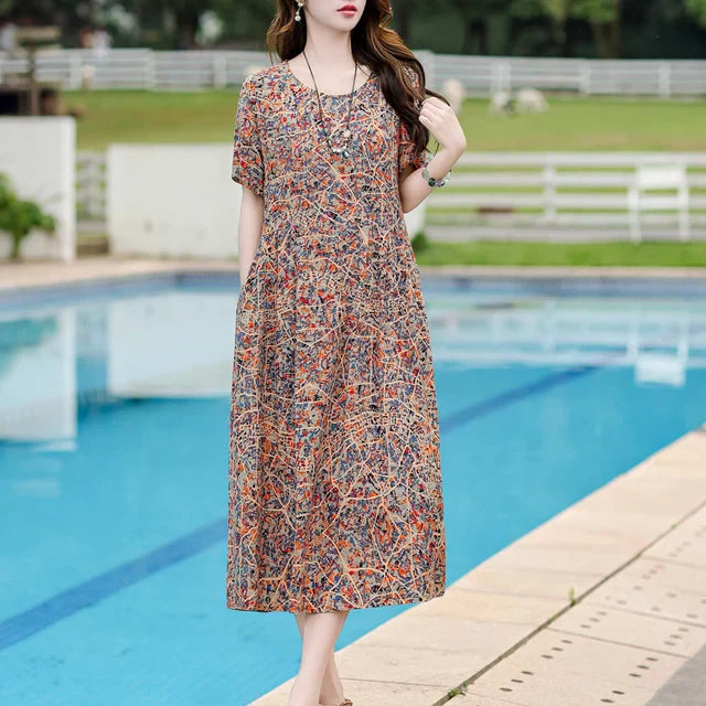 Fina Dam Klänningar Stilren Design Högkvalitativ Polyester 7