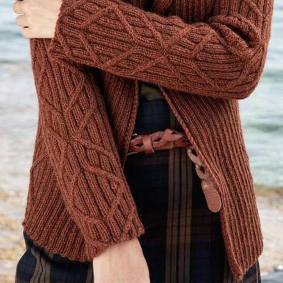 Dam Kofta Långa Ärmar Monokrom Högkvalitativt Tyg-3