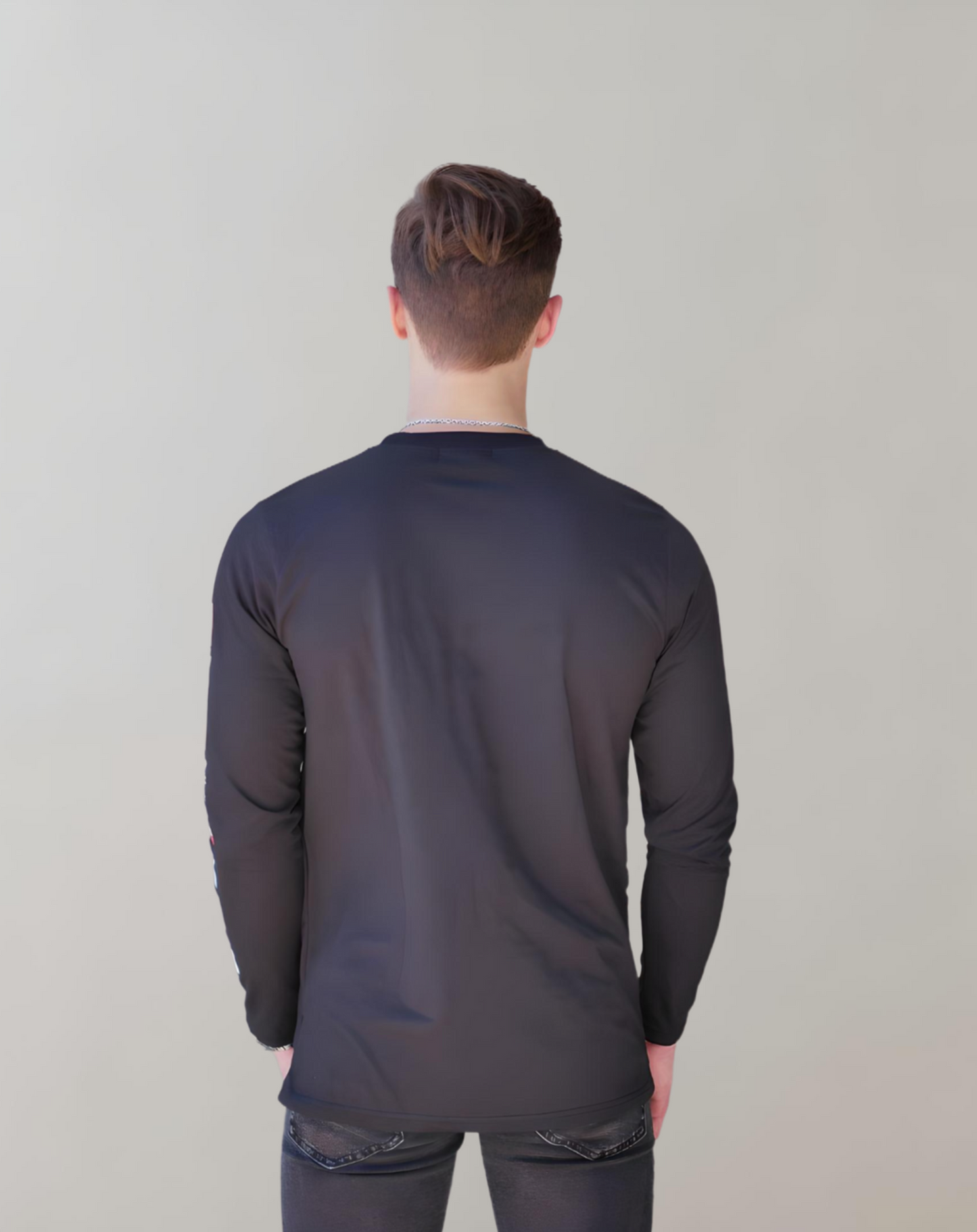 Herren T-shirt Flagga Design Bomull-3