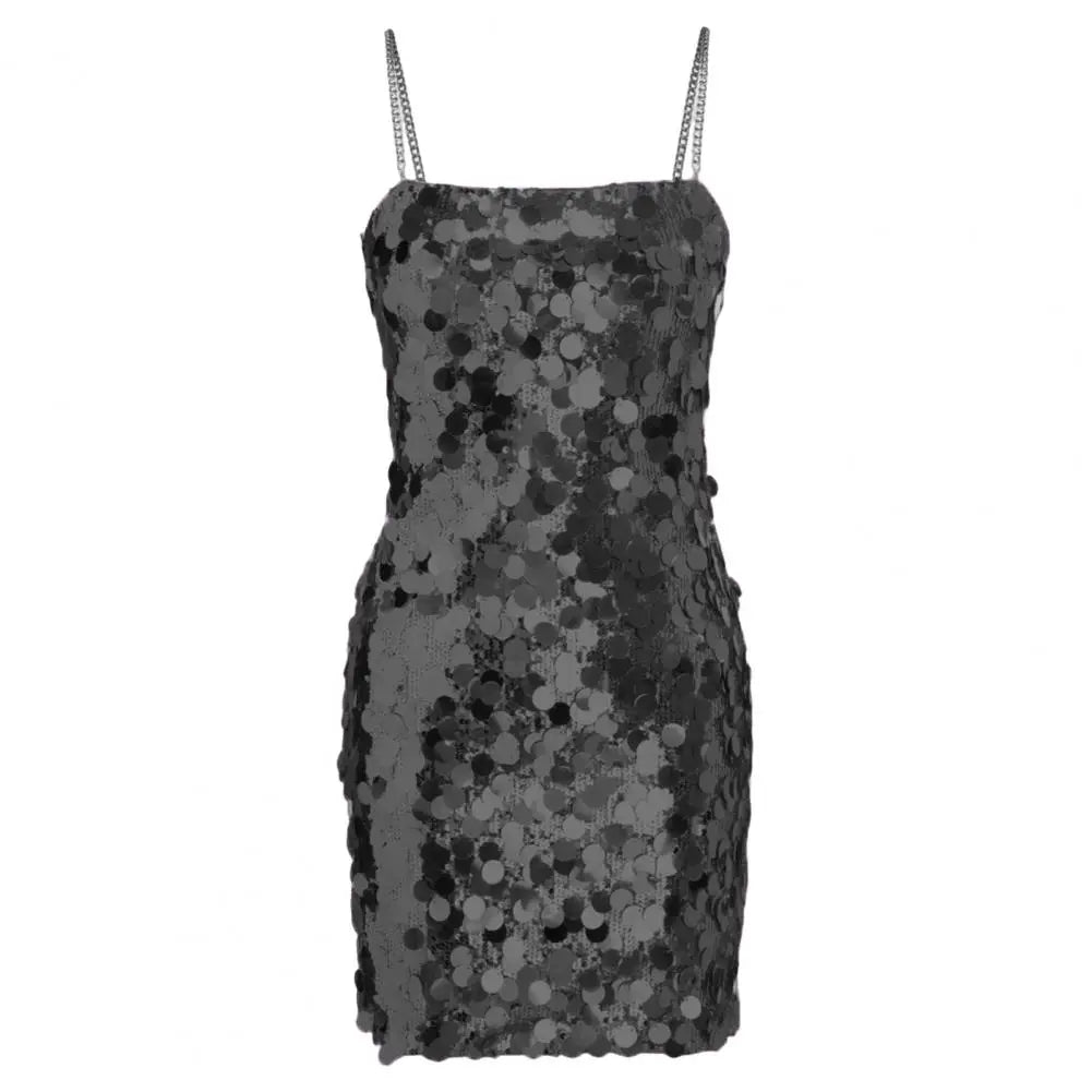 Variant image for Kvinnors Glittrig Miniklänning i Paljetter för Festliga Tillfällen-6
