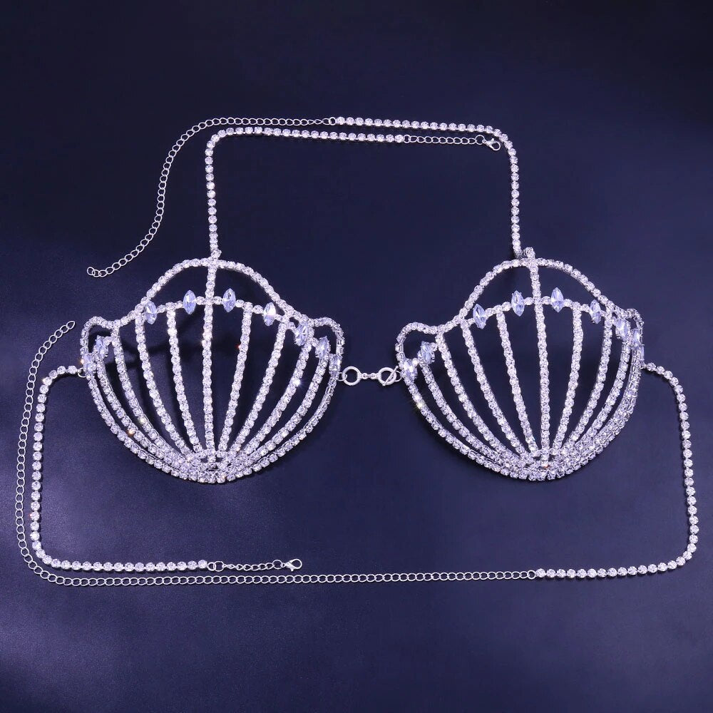 Kvinnors Kroppsmycken Geometrisk Design Koppar Rhinestone-5