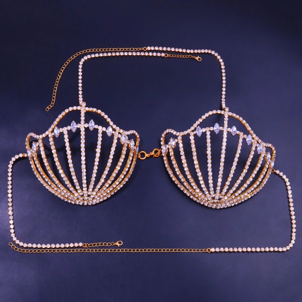 Kvinnors Kroppsmycken Geometrisk Design Koppar Rhinestone-1