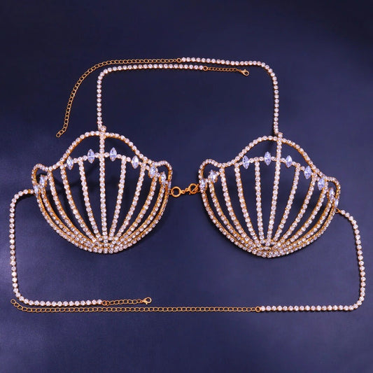Kvinnors Kroppsmycken Geometrisk Design Koppar Rhinestone-1